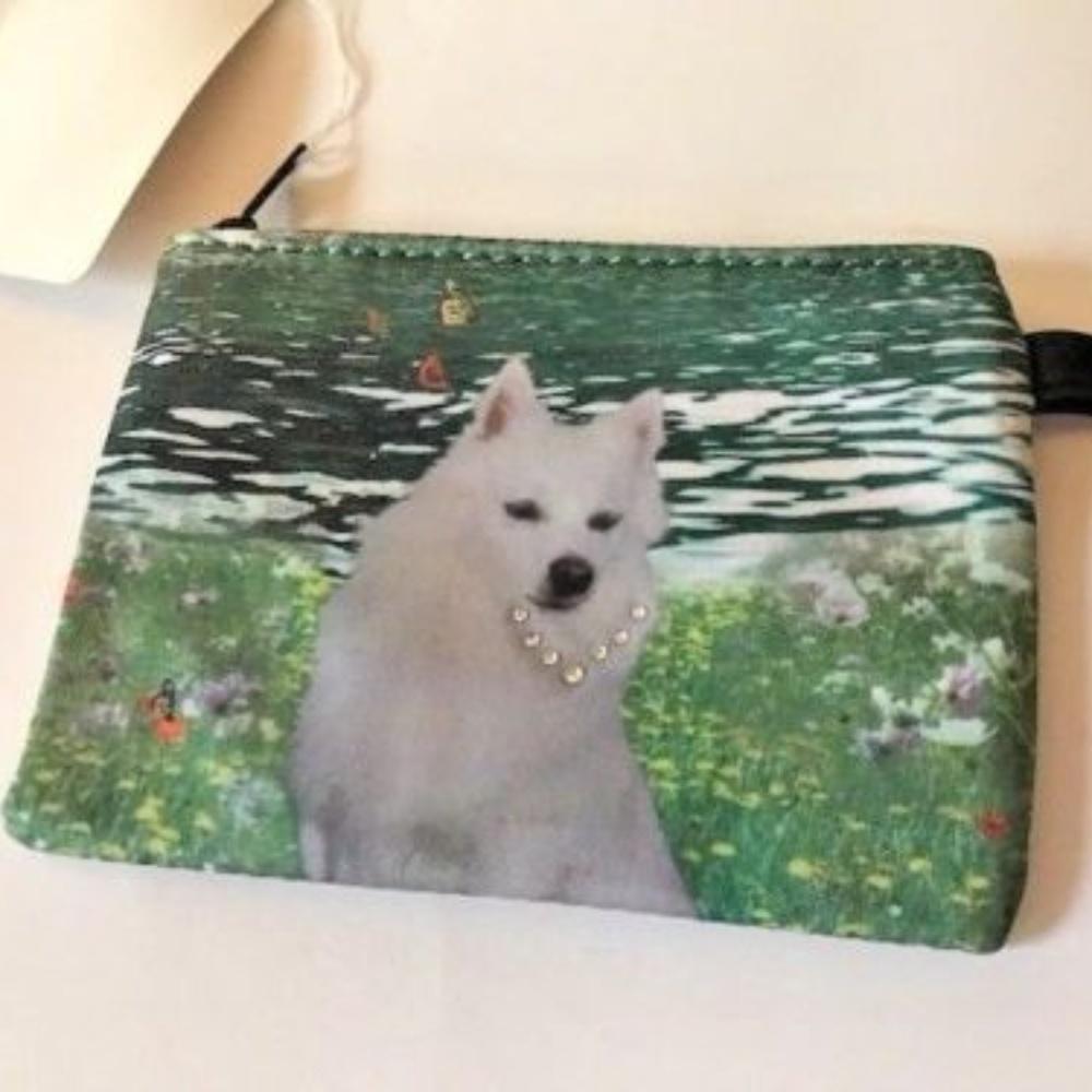 Alaskan Malamute Coin Purse Zippered Top New